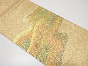 佐賀錦　流水模様織り出し袋帯